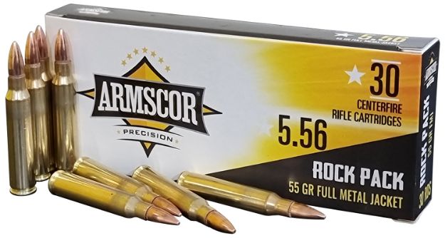 Picture of Armscor Precision Rock Pack 5.56X45mm Nato 55 Gr Full Metal Jacket (Fmj) 30 Per Box/10 Cs 