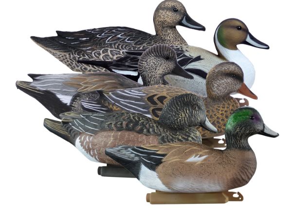 Picture of Higdon Outdoors Battleship Puddle Pack Gadwail/Pintail/Wigeon Species Multi Color Foam Filled 6 Pack 