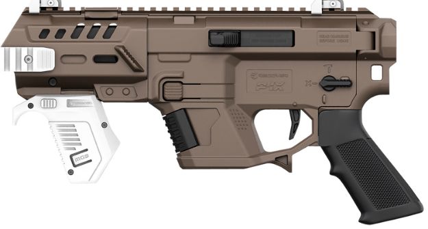 Picture of Recover Tactical Pixb-02 P-Ix Ar Platform Conversion Kit (Without Brace) Tan Polymer With Picatinny Mounts For Glock 