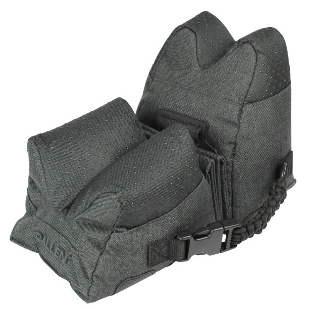 Picture of Allen Eliminator Shooting Rest Prefilled, Connected Style Front And Rear Bag Made Of Gray Polyester, Weighs 9.50 Lbs, 26" L X 7.50" H & Side Release Buckles 
