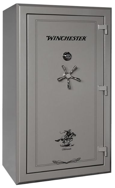 Picture of Winchester Safes Silverado 51 Electronic Entry Gunmetal Powder Coat 10 Gauge Steel Holds Up To 48 Long Guns Fireproof- Yes 