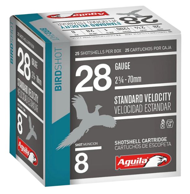 Picture of Aguila Birdshot Standard Velocity 28 Gauge 2.75" 1 Oz 8 Shot 25 Per Box/ 10 Cs 