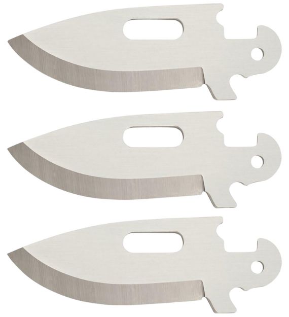Picture of Cold Steel Click-N-Cut Blades For Click-N-Cut Knife Drop Point 2.50" 420J2 Ss Blade Silver 3 Blades 