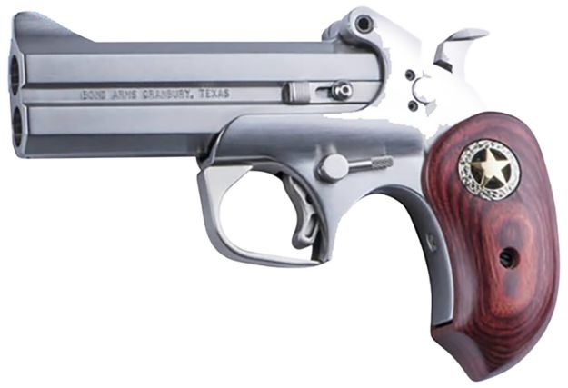 Picture of Bond Arms Rustic Ranger 45 Colt (Lc) 410 Gauge 2Rd Shot 4.25" Matte Stainless Stainless Stainless Steel Frame Rosewood W/Integrated Star Grips 