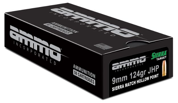 Picture of Ammo Inc Signature Self Defense 9Mm Luger 124 Gr Sierra Match Jacket Hollow Point (Smjhp) 50 Per Box/ 20 Cs 