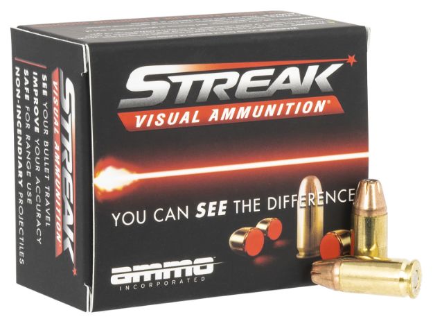 Picture of Ammo Inc Streak Visual (Red) Self Defense 9Mm Luger 115 Gr Jacketed Hollow Point (Jhp) 20 Per Box/ 10 Cs 