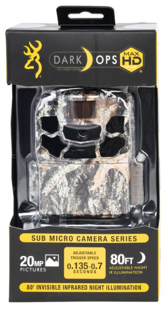 Picture of Browning Trail Cameras Dark Ops Max Hd Plus Camo 20Mp Resolution Sdxc Card Slot/Up To 512Gb Memory Features .25"-20 Tripod Socket 