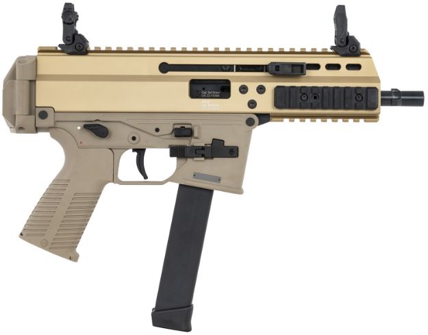 Picture of B&T Firearms Apc9 Pro 9Mm Luger 33+1 6.80", Coyote Tan, Polymer Grip, M-Lok Handgaurd With Pic Rail Slots, Ambi Controls (Glock Mag Compatible) 