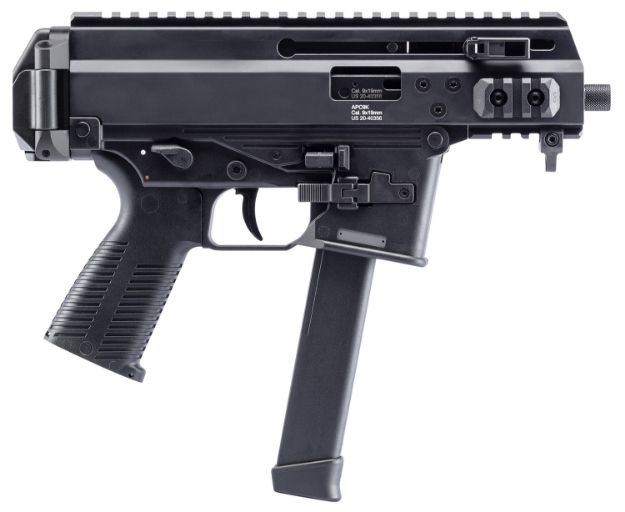 Picture of B&T Firearms Apc9k 9Mm Luger 30+1 4.30", Black, Tele Brace Adapter, Polymer Grip, Ambi Controls (Glock Compatible Mag) 