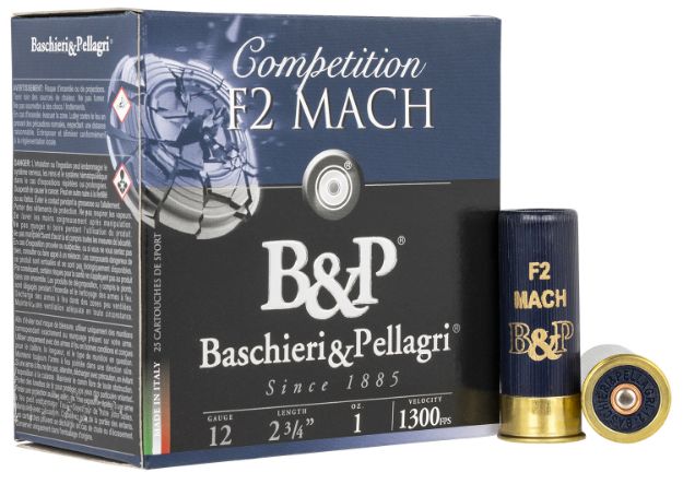 Picture of B&P F2 Mach Competition 12 Gauge 2.75" 1 Oz 7.5 Shot 25 Per Box/ 10 Cs 