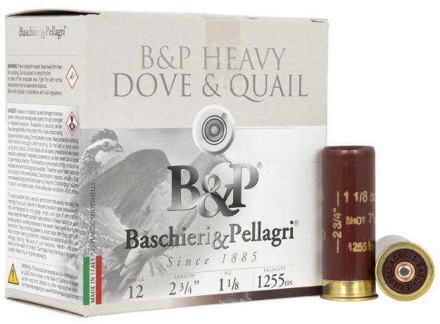 Picture of B&P Dove & Quail High Velocity 12 Gauge 2.75" 1 1/8 Oz 7.5 Shot 25 Per Box/ 10 Cs 