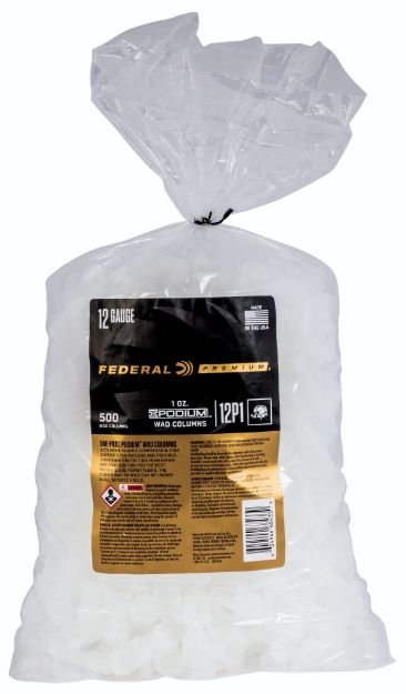 Picture of Federal Podium Wad Premium 12 Gauge 1 Oz White Plastic 500 10 