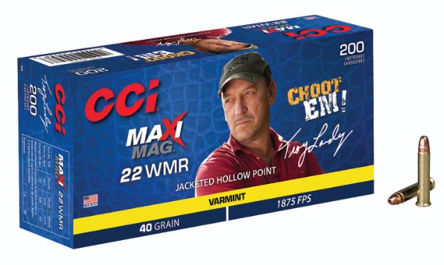 Picture of Cci Maxi-Mag Varmint 22 Wmr 40 Gr Jacketed Hollow Point (Jhp) 200 Per Box/ 10 Cs 