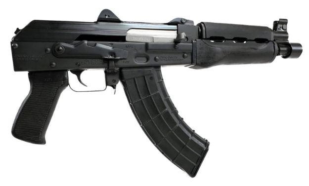 Picture of Zastava Arms Usa Zpap92 7.62X39mm 30+1 10" Black, Polymer Grip, Dark Wood Handgaurd 