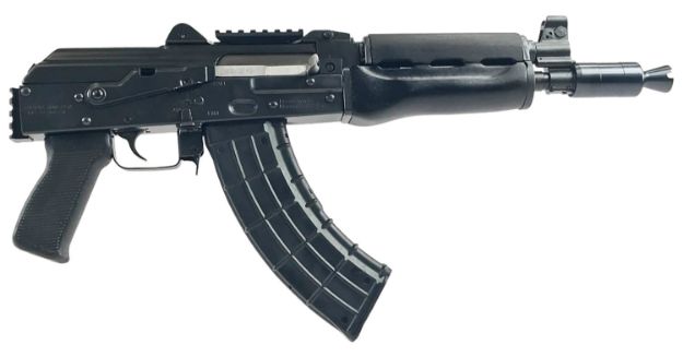 Picture of Zastava Arms Usa Zpap92 7.62X39mm 30+1 10" Black, Polymer Grip, Dark Wood Handgaurd, Stock Adapter, Muzzle Brake 