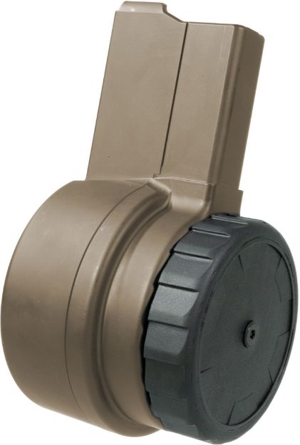 Picture of Aim Sports Warrior Systems 50Rd 5.56X45mm Nato Drum For Ar-15 Flat Dark Earth Cerakote 