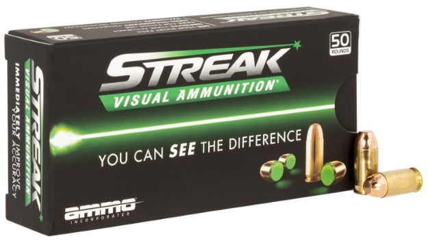 Picture of Ammo Inc Streak Visual (Green) Self Defense 380 Acp 100 Gr Total Metal Case (Tmc) 50 Per Box/ 20 Cs 