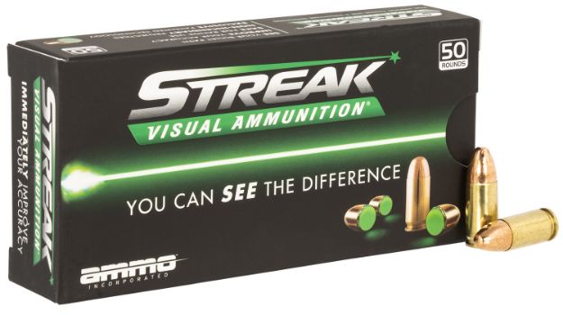 Picture of Ammo Inc Streak Visual (Green) Self Defense 9Mm Luger 124 Gr Total Metal Case (Tmc) 50 Per Box/ 20 Cs 