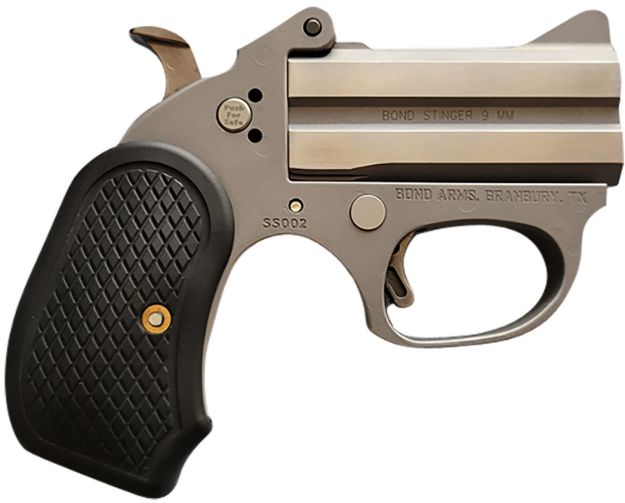 Picture of Bond Arms Bahb Honey B 38 Special 2Rd Shot 3" Matte Stainless Steel Frame Black Extended B6 Resin Grips 